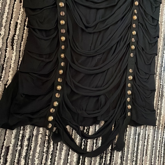 LANVIN black studded top SZ S - Picture 4 of 5